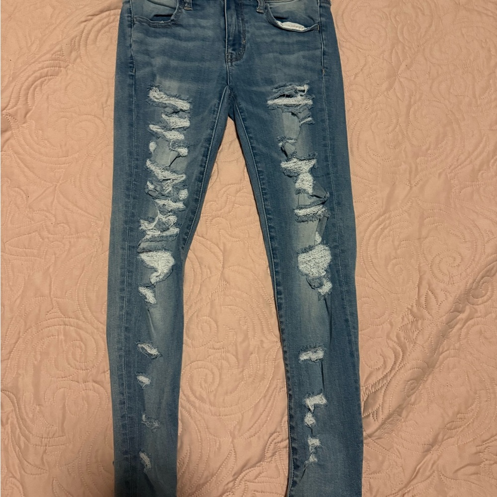 AE Distressed Jeggings sz 4